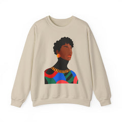 Afrocentric Portrait Crewneck Sweatshirt