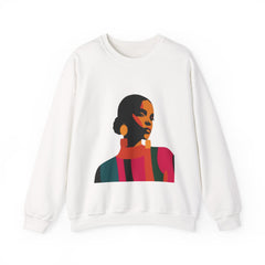 Abstract Afrocentric Portrait Crewneck Sweatshirt