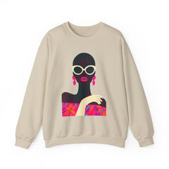 Minimalist Afro Chic Crewneck Sweatshirt