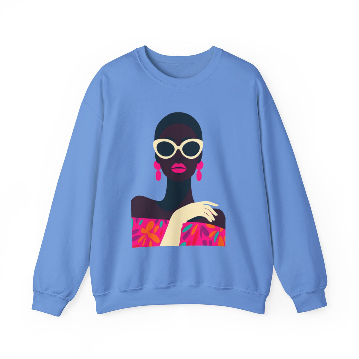 Minimalist Afro Chic Crewneck Sweatshirt