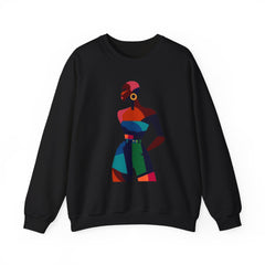 Abstract Afro Chic Crewneck Sweatshirt
