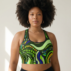 Basil Abstract Bra