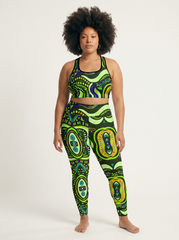 Basil Abstract Legging