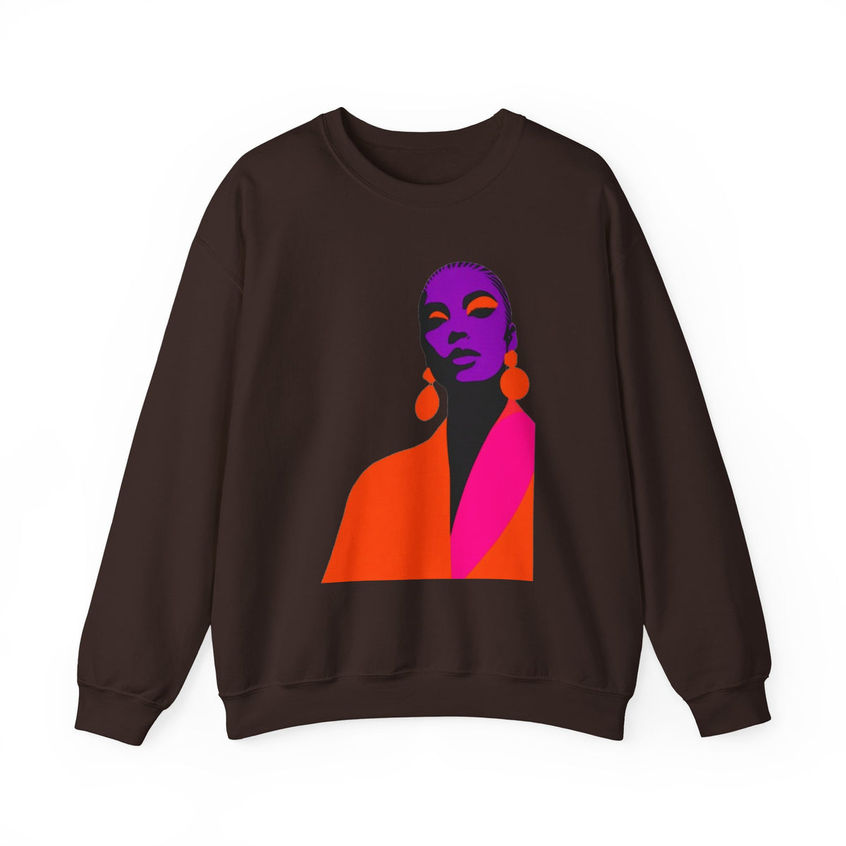 Abstract Femme Portrait Crewneck Sweatshirt