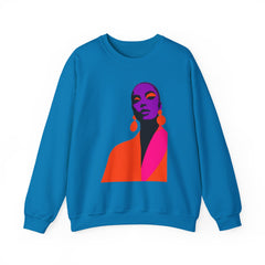 Abstract Femme Portrait Crewneck Sweatshirt