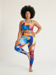 Vetiver Geometric Legging