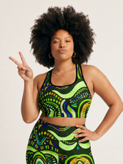 Basil Abstract Bra
