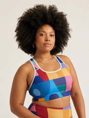 Vetiver Geometric Bra