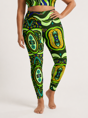 Basil Abstract Legging