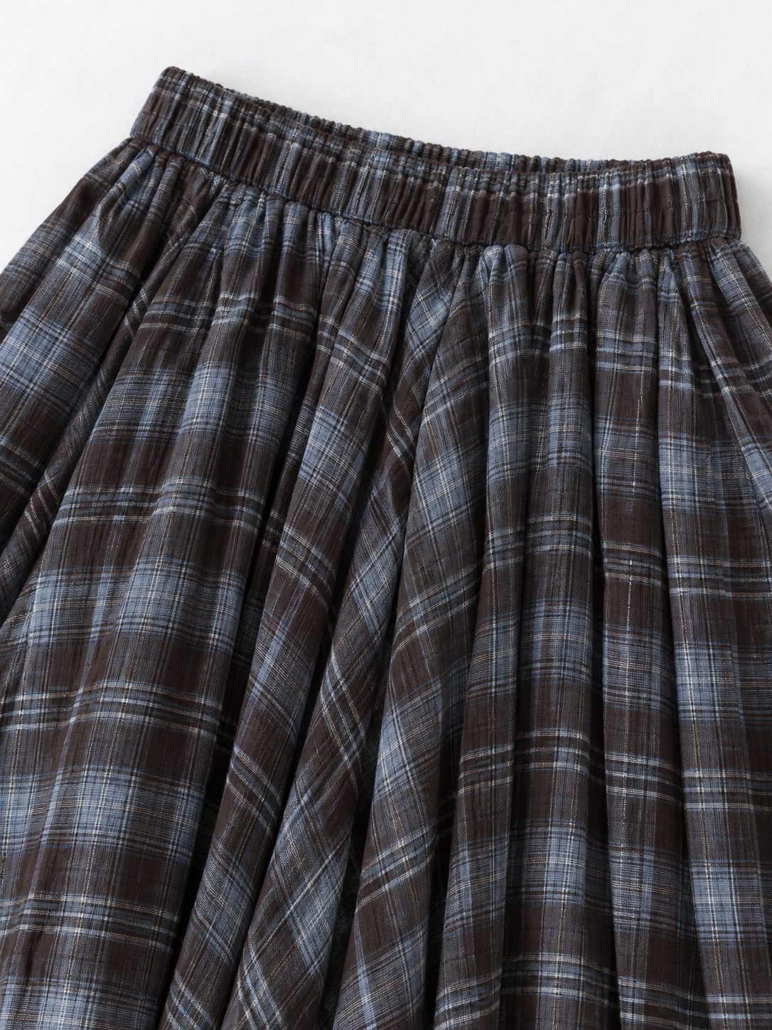 Muted Check Maxi Skirt · detail-1