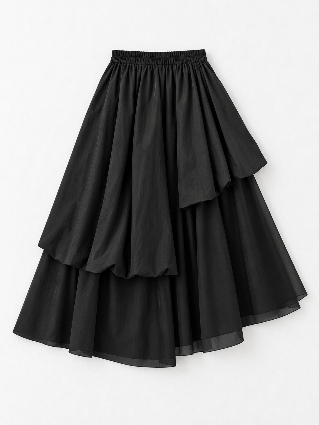 black · flat-front