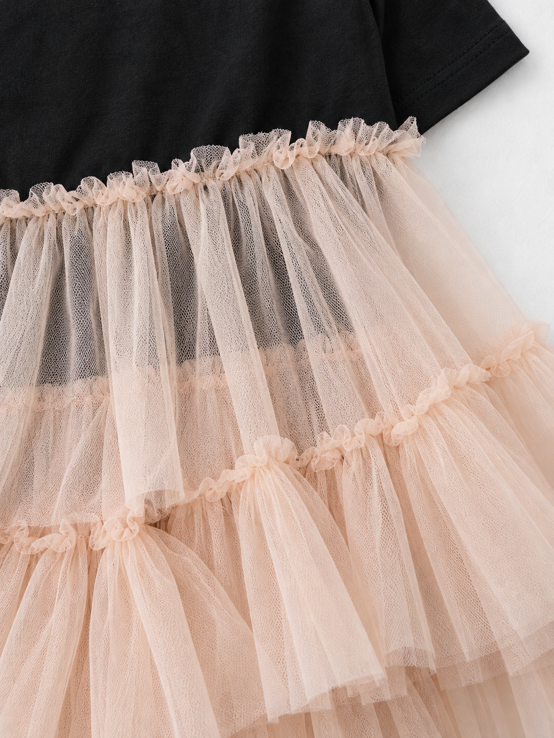 Contrast Tulle-Tier Dress · detail-2
