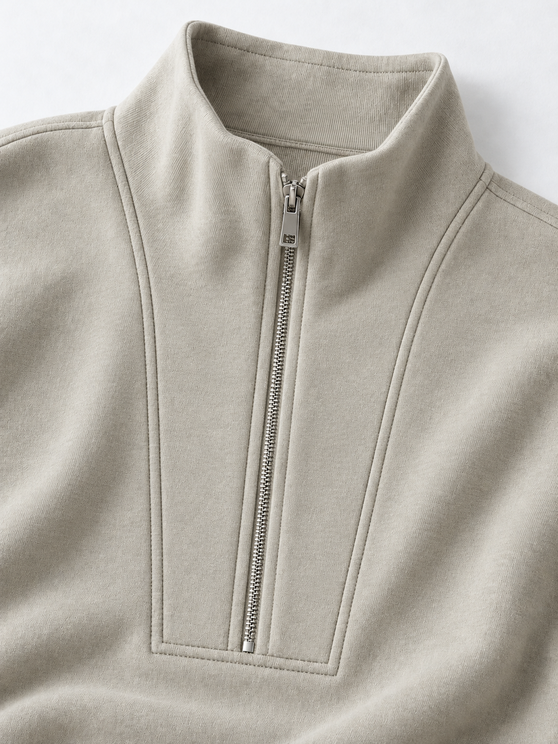 Half-Zip Sculpted Sweatshirt · detail-1