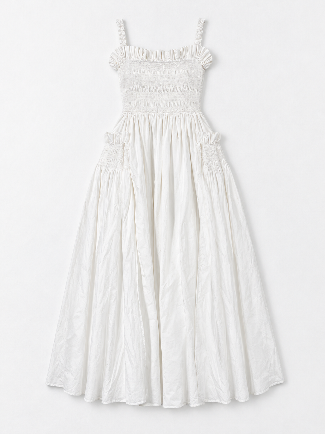white · flat-front