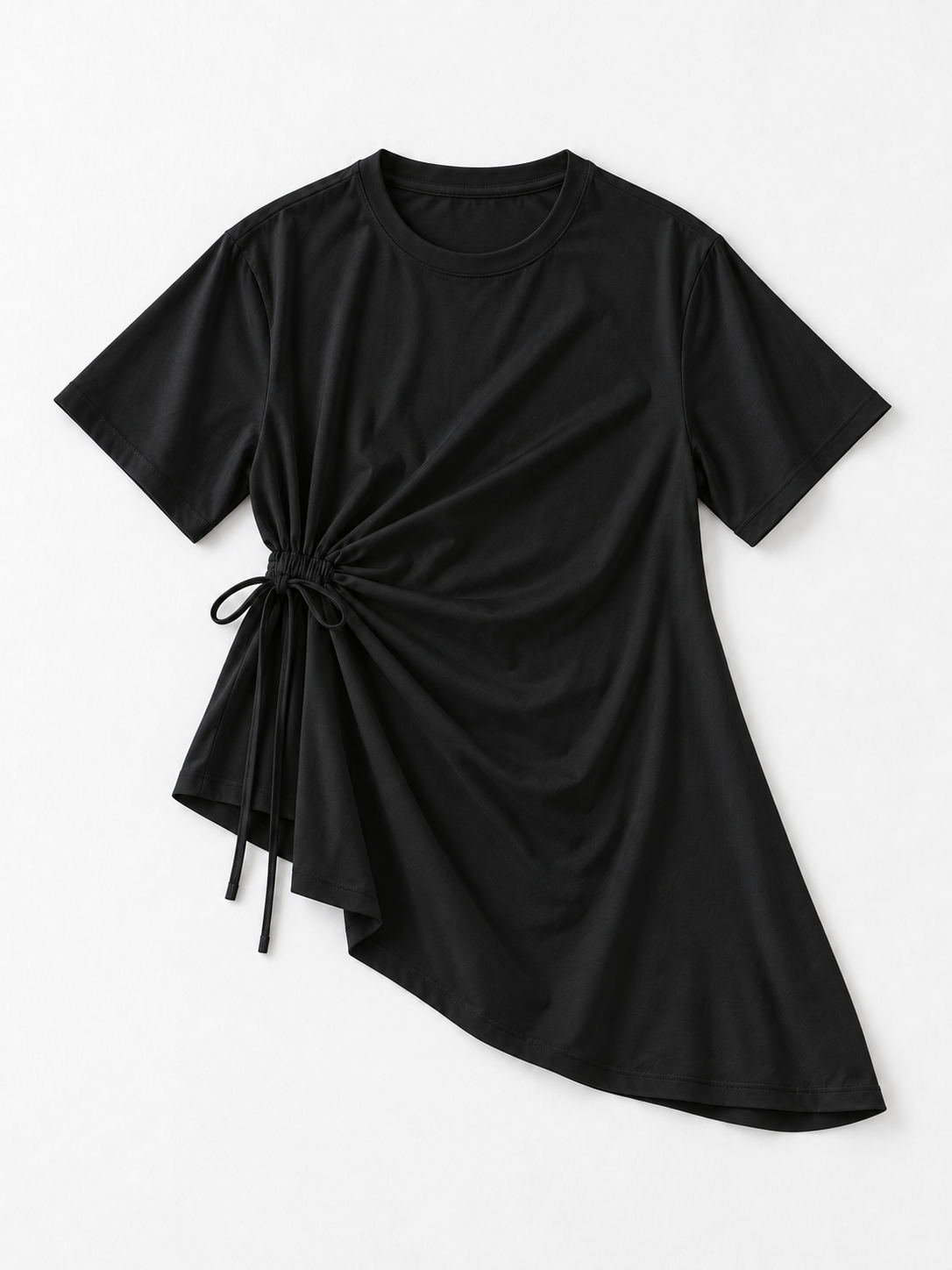 black · flat-front
