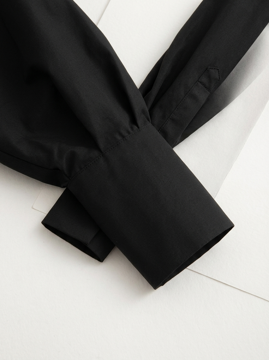 Black · detail · sleeve and cuff