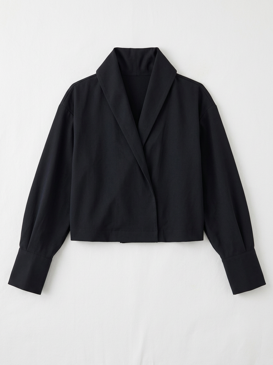 Black · flat lay · front