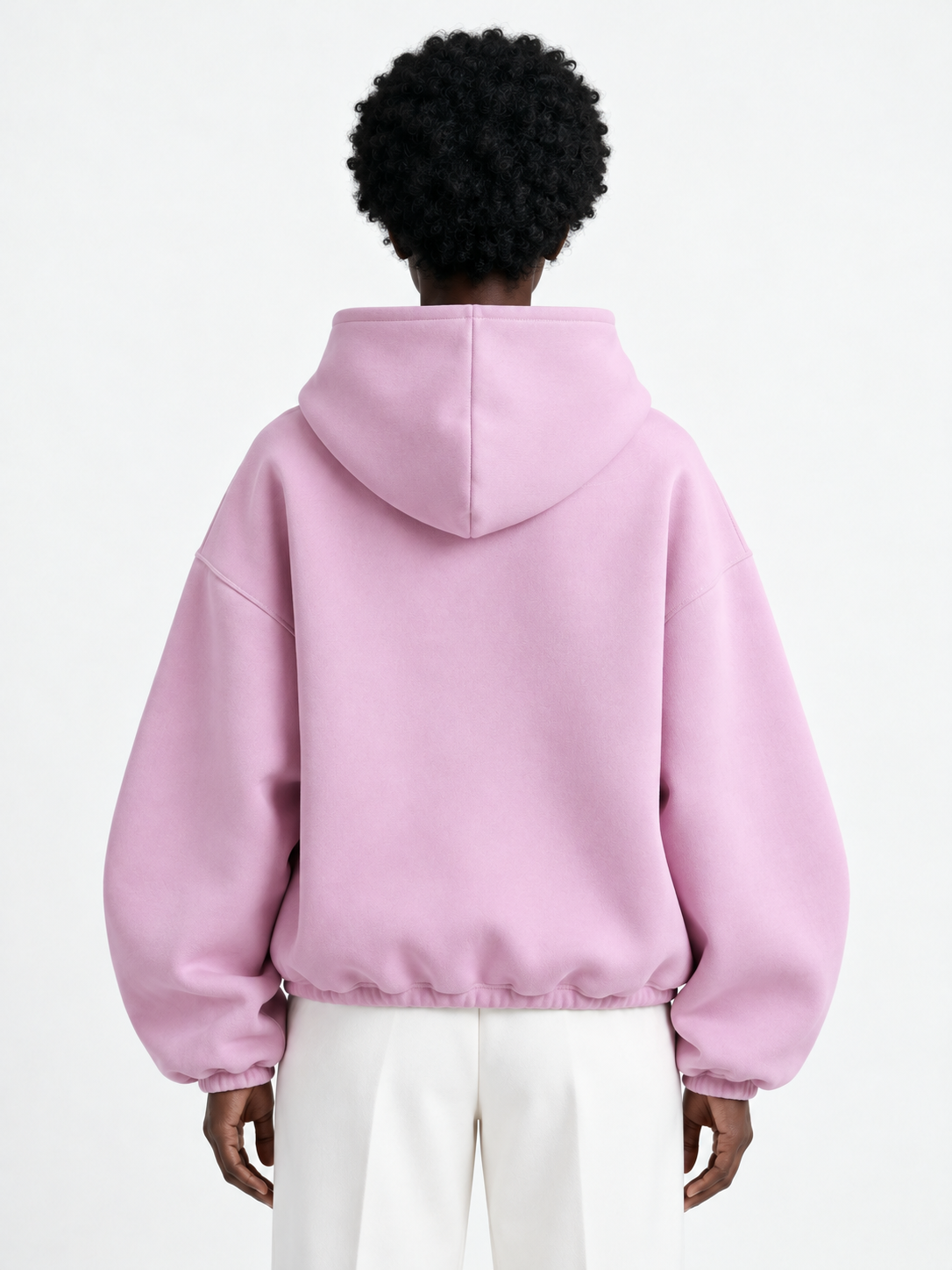 Half-Zip Volume Hoodie · model-back