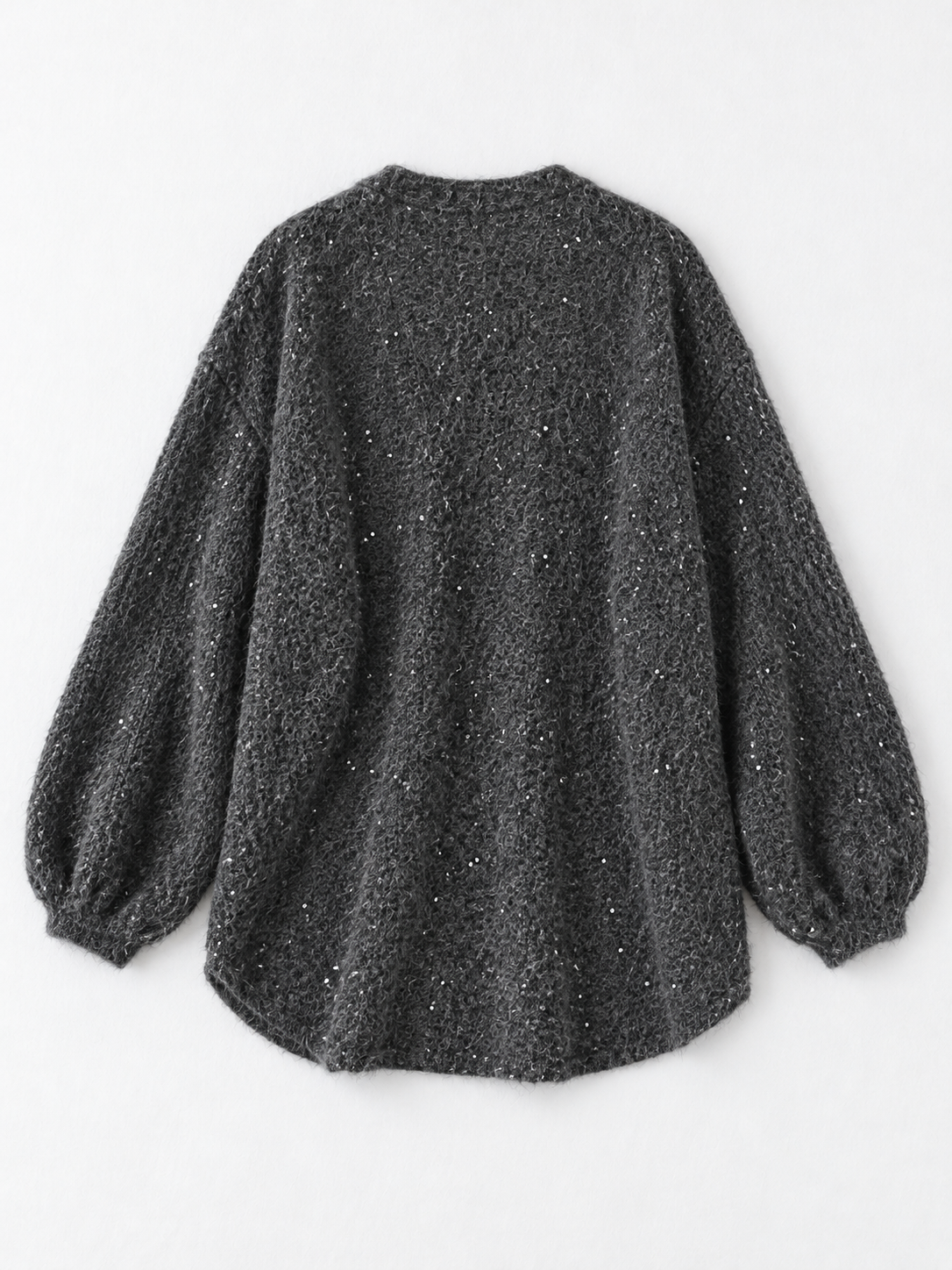 Sequin Open Knit Cardigan · flat-back