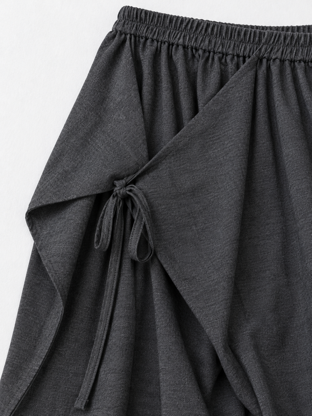 Draped Panel Wide-Leg Trousers · detail-1