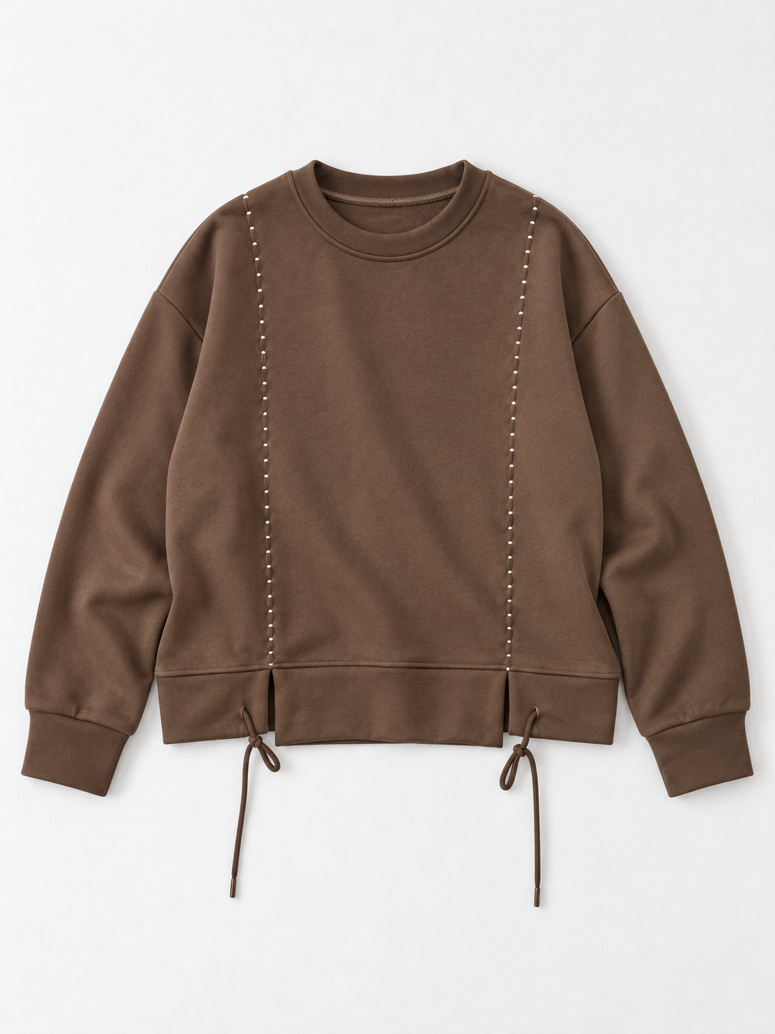 brown · flat-front