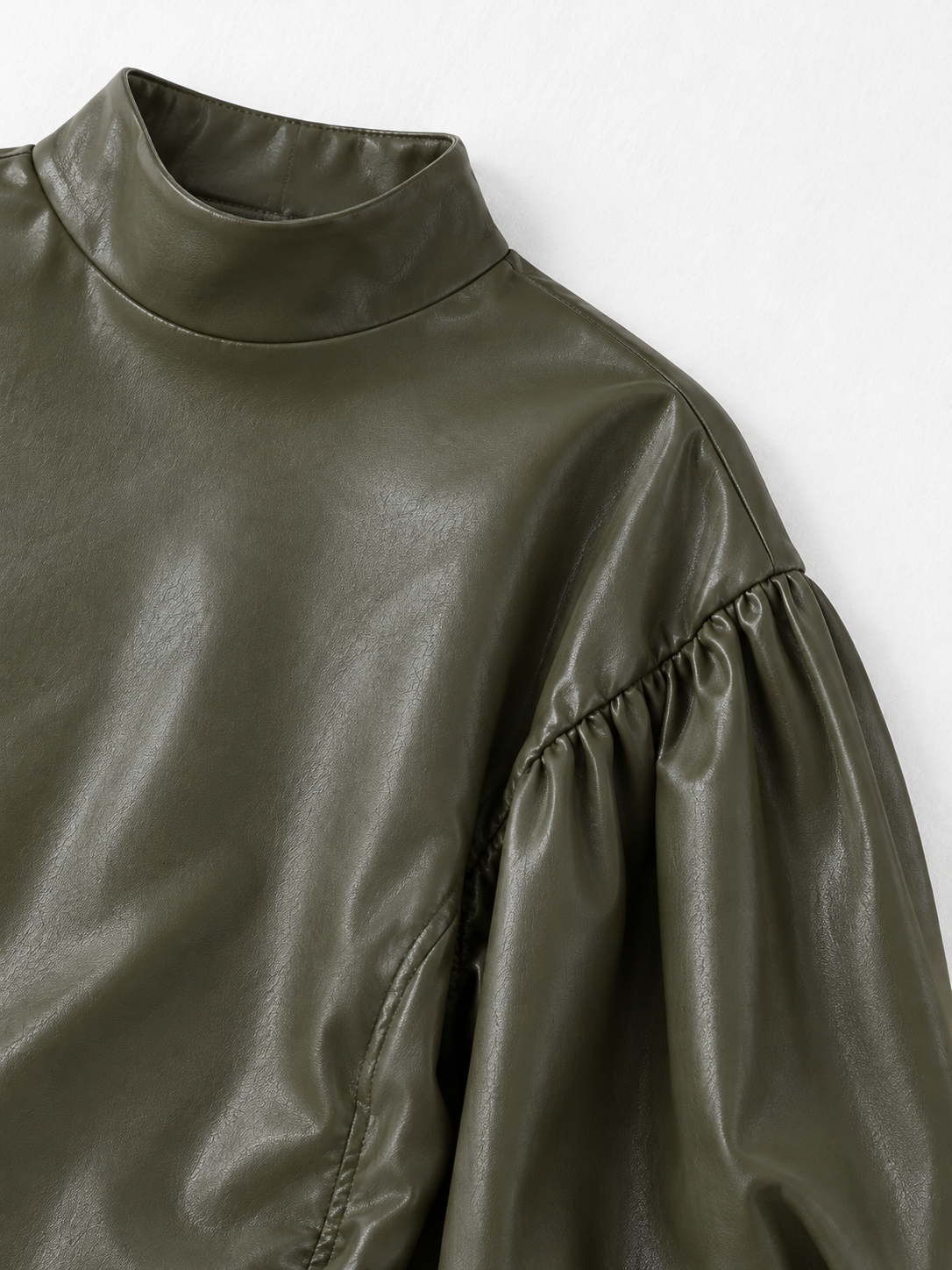Drawstring Coated Volume Top · detail-1