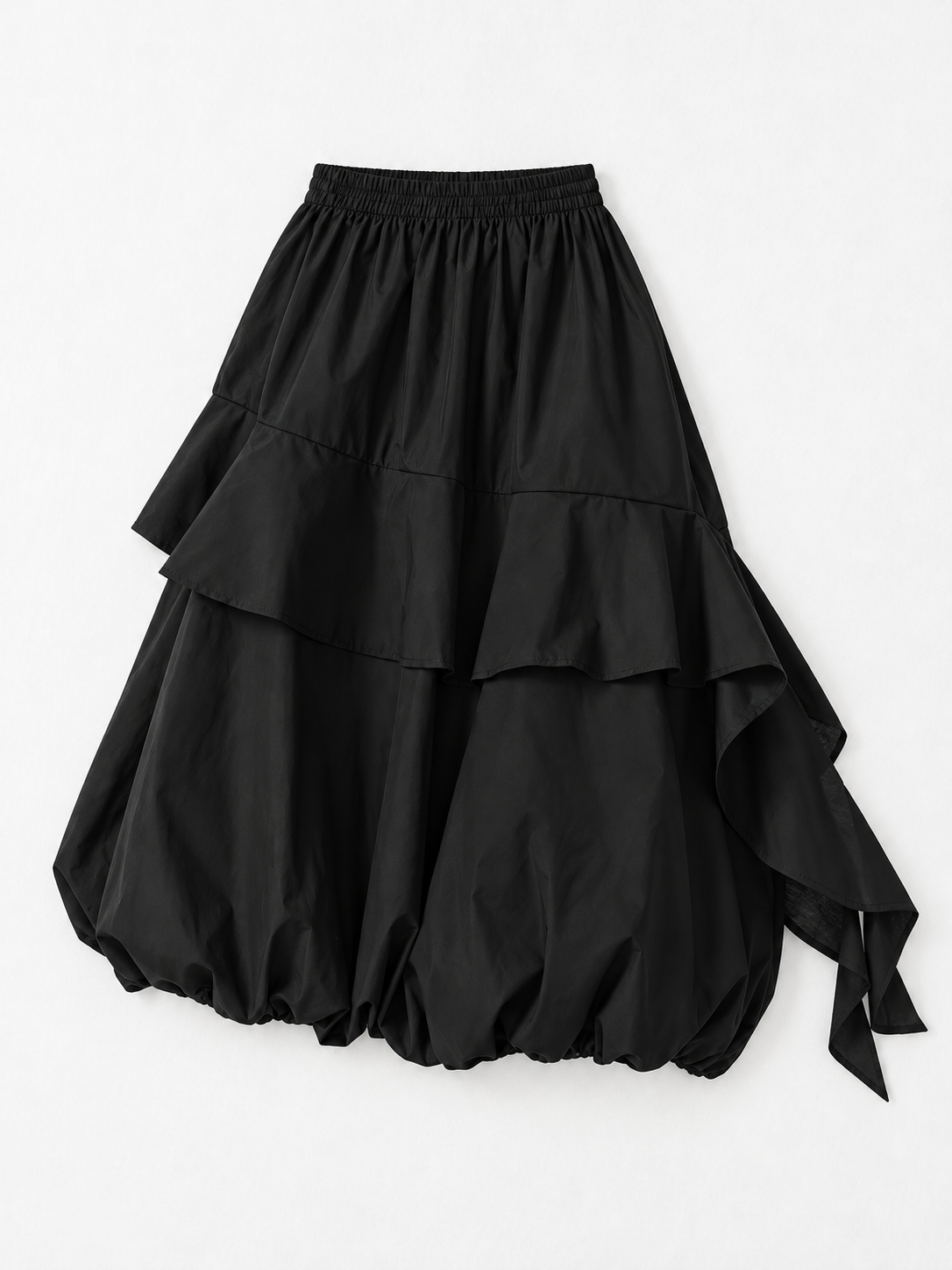 Black · flat-front