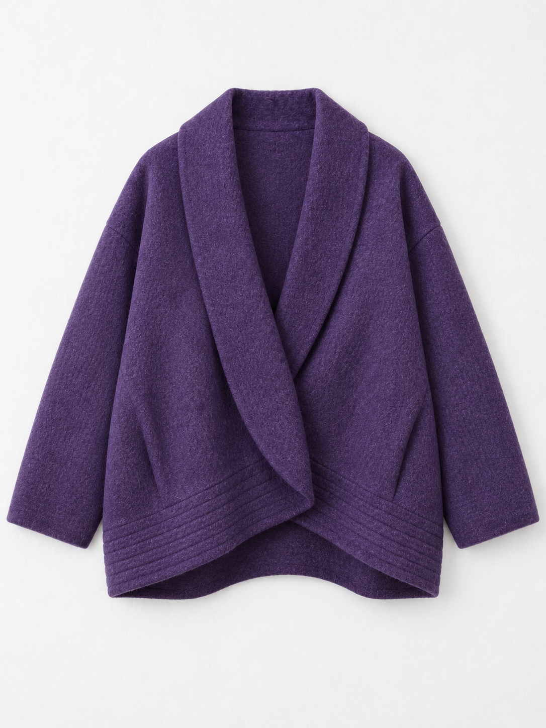 purple · flat-front
