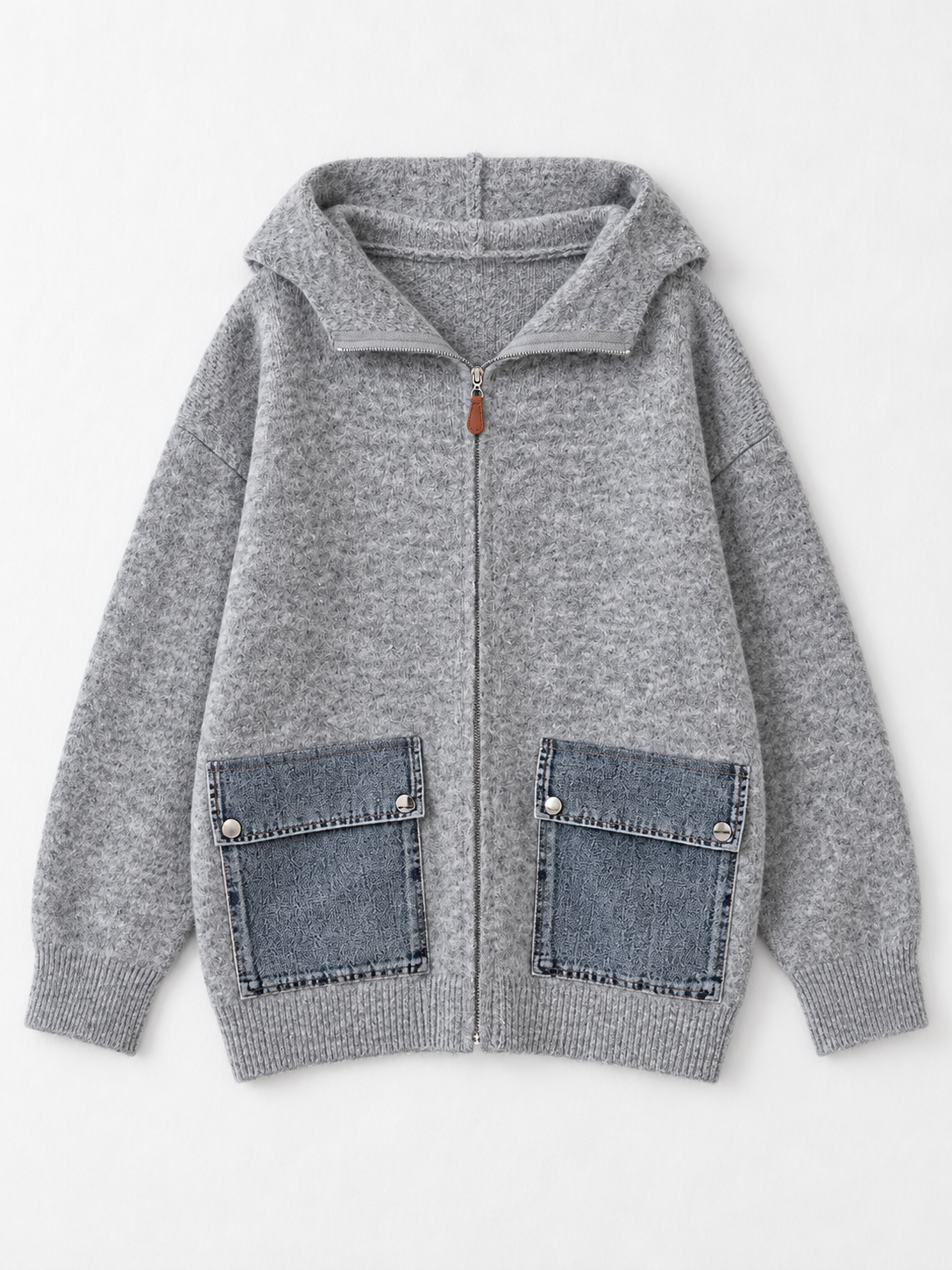 light gray · flat-front