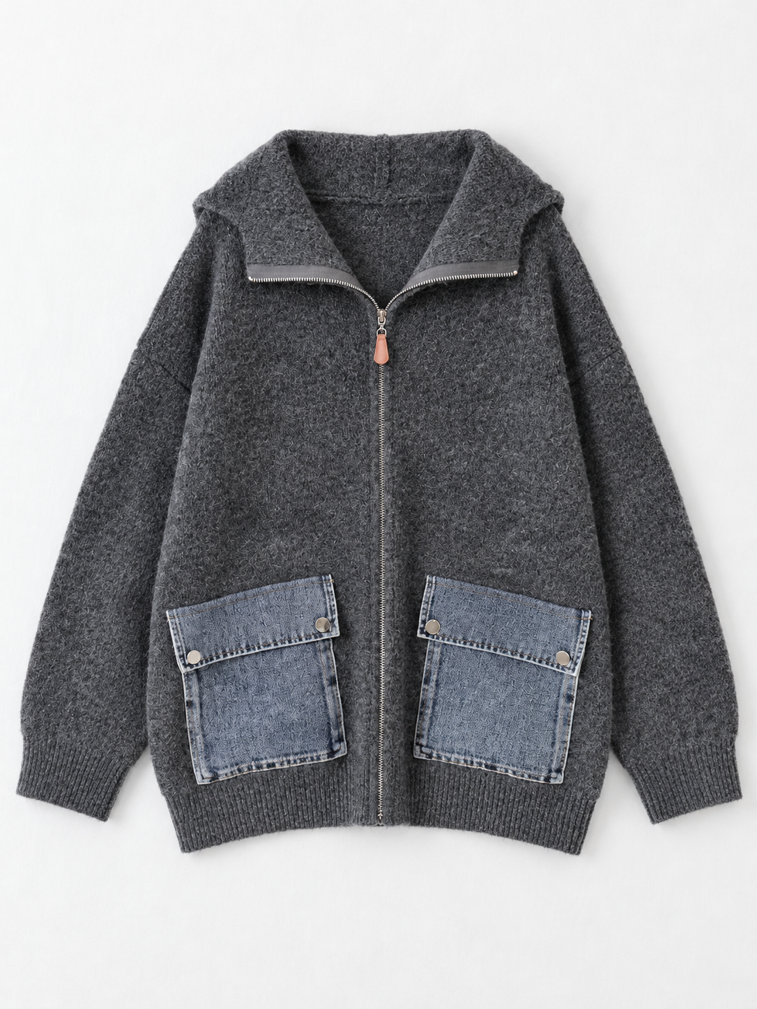 dark gray · flat-front