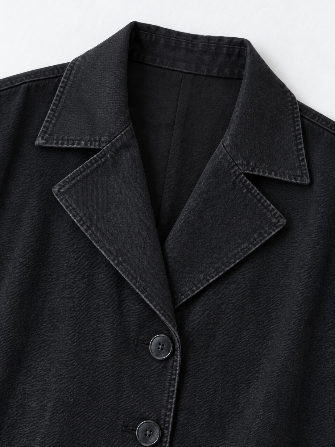 Faded-Panel Long Coat · detail-1