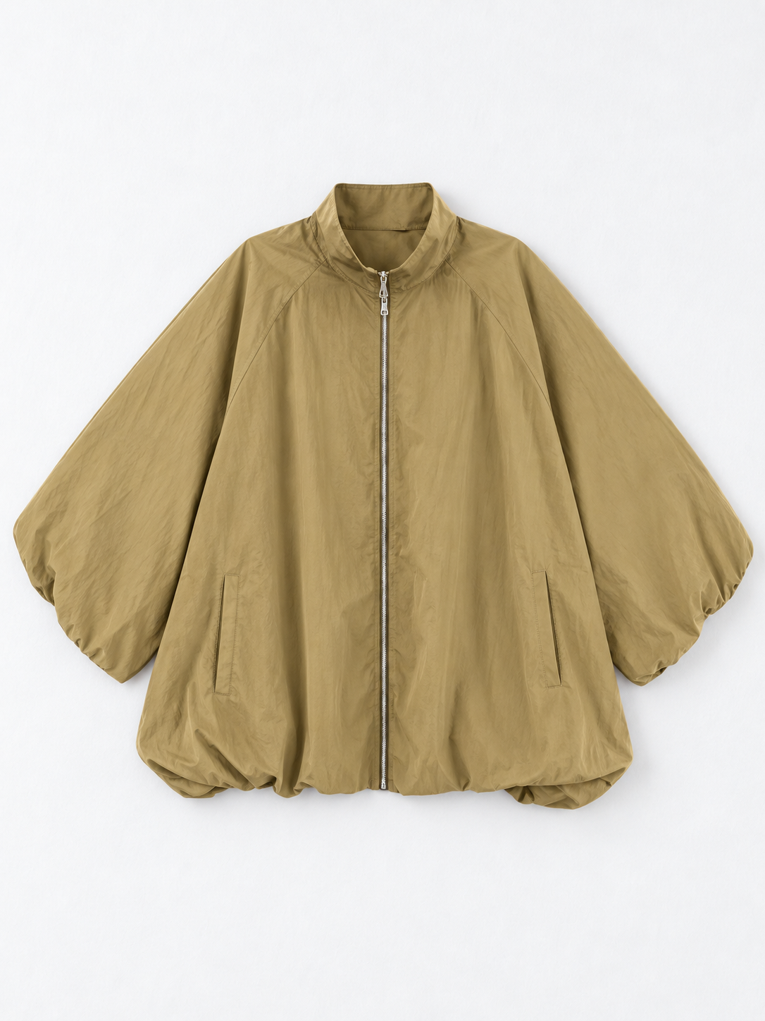 khaki · flat-front