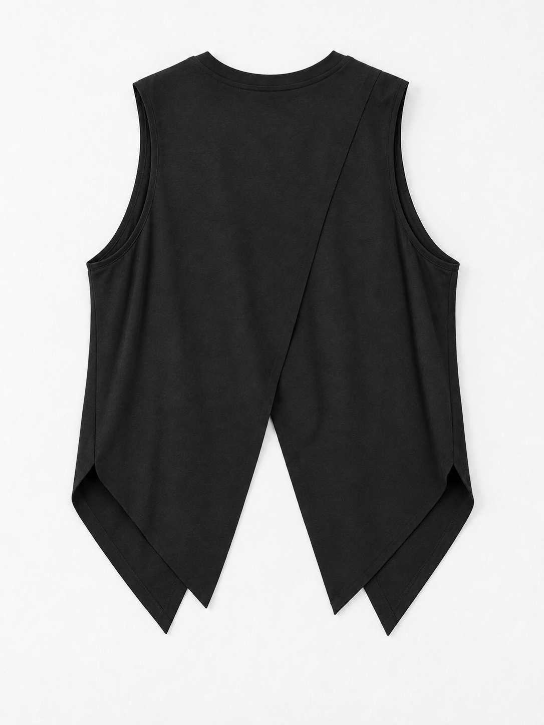 black vest · flat-back