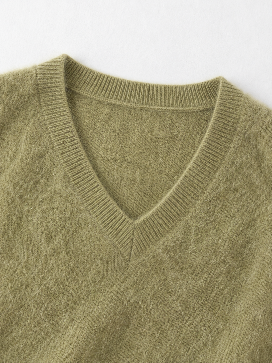 Soft V-Neck Knit Sweater · detail-1