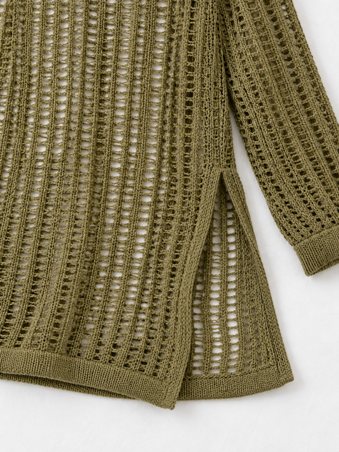 Longline Open-Stitch Sweater · detail-2