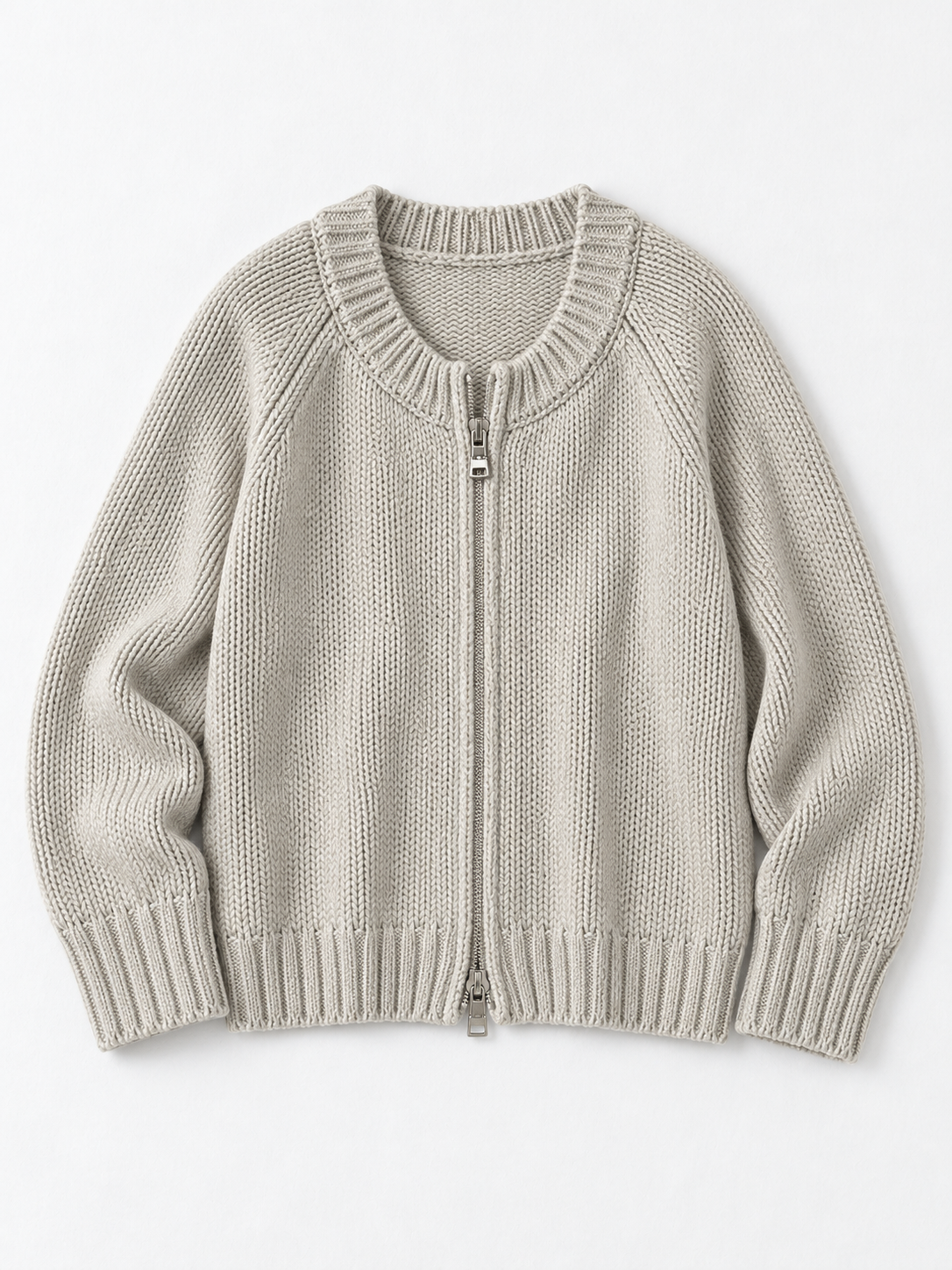 beige gray · flat-front