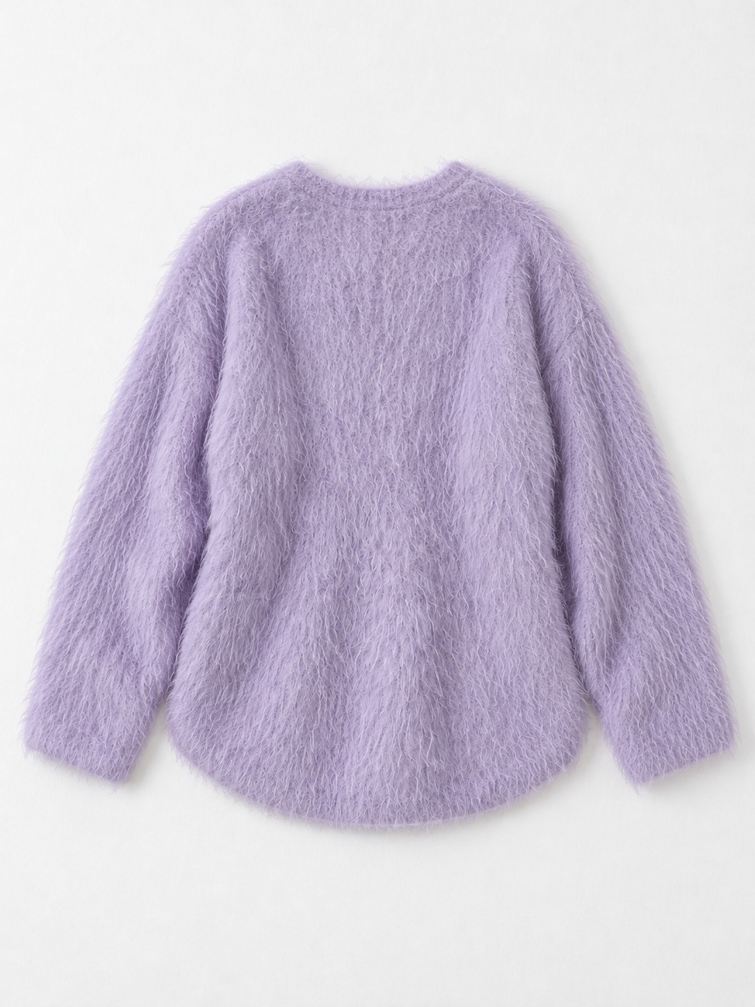 Deep V-Neck Textured Sweater · flat-back