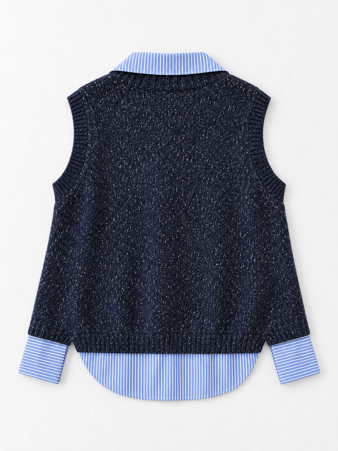 navy blue · flat-back