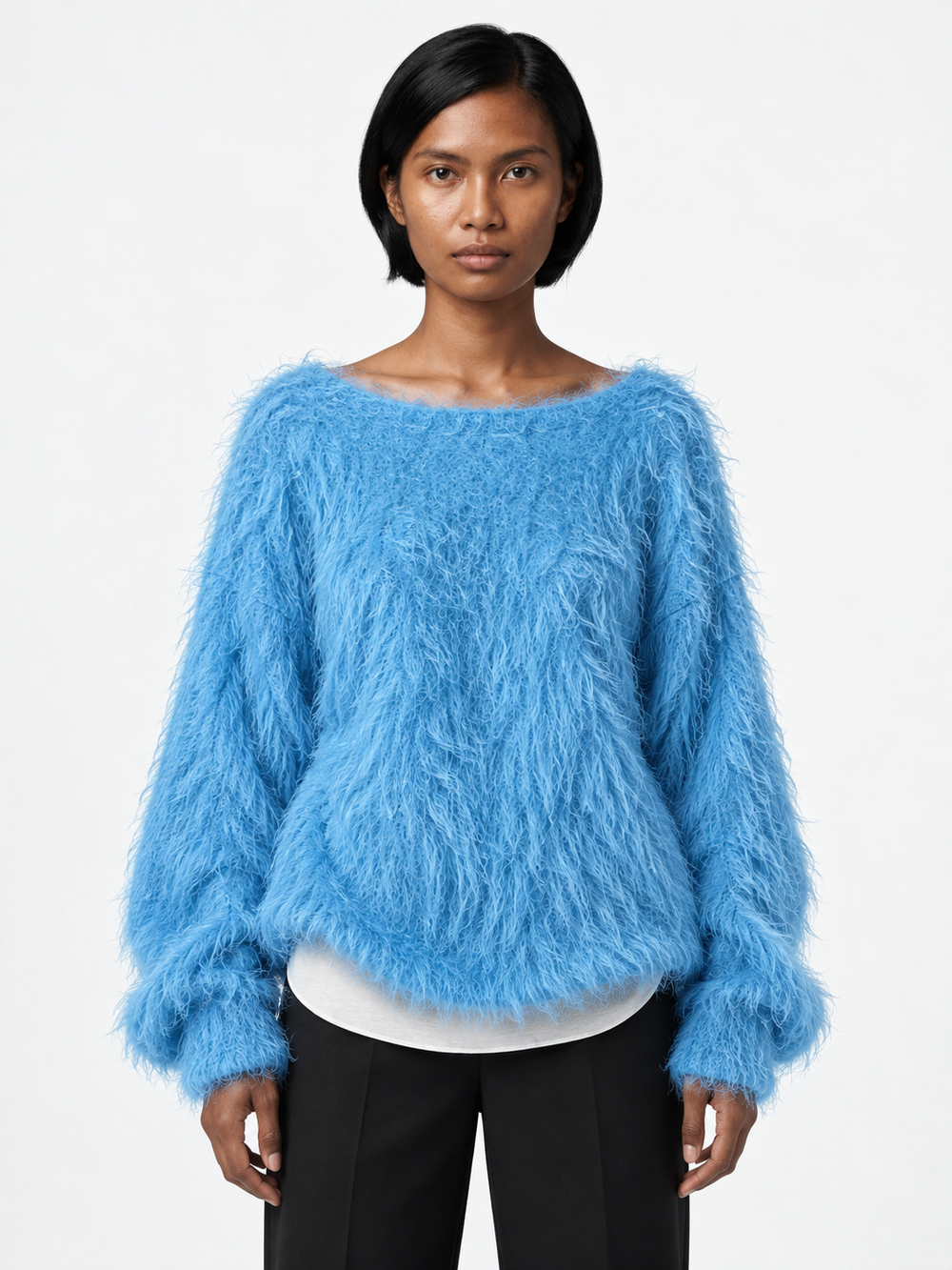 Long-Fibre Boatneck Sweater