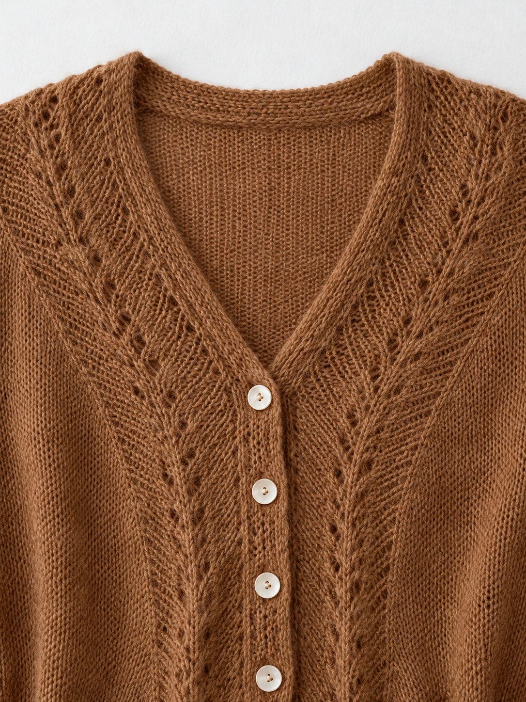 Drawstring Peplum Knit Cardigan · detail-1