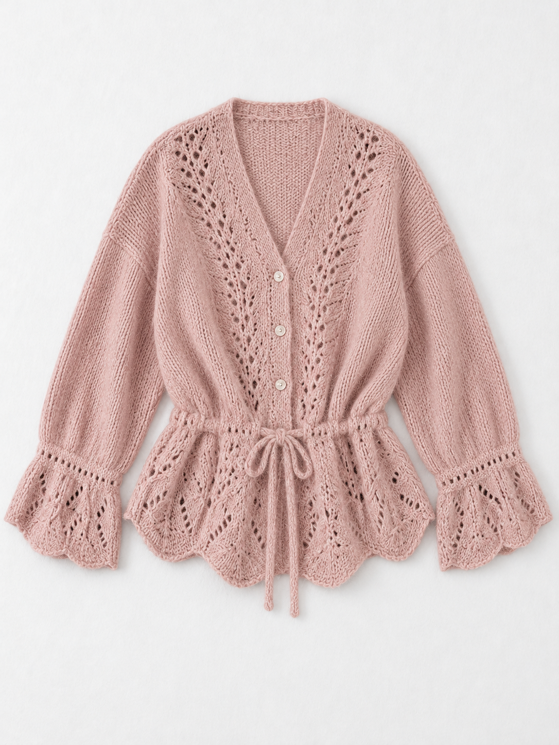 pink color · flat-front