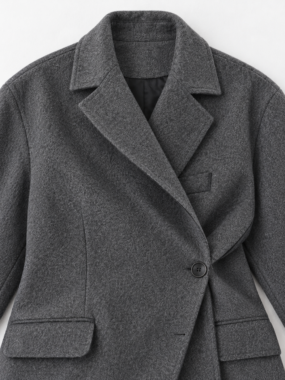 Asymmetric Wrap Coat · detail-1
