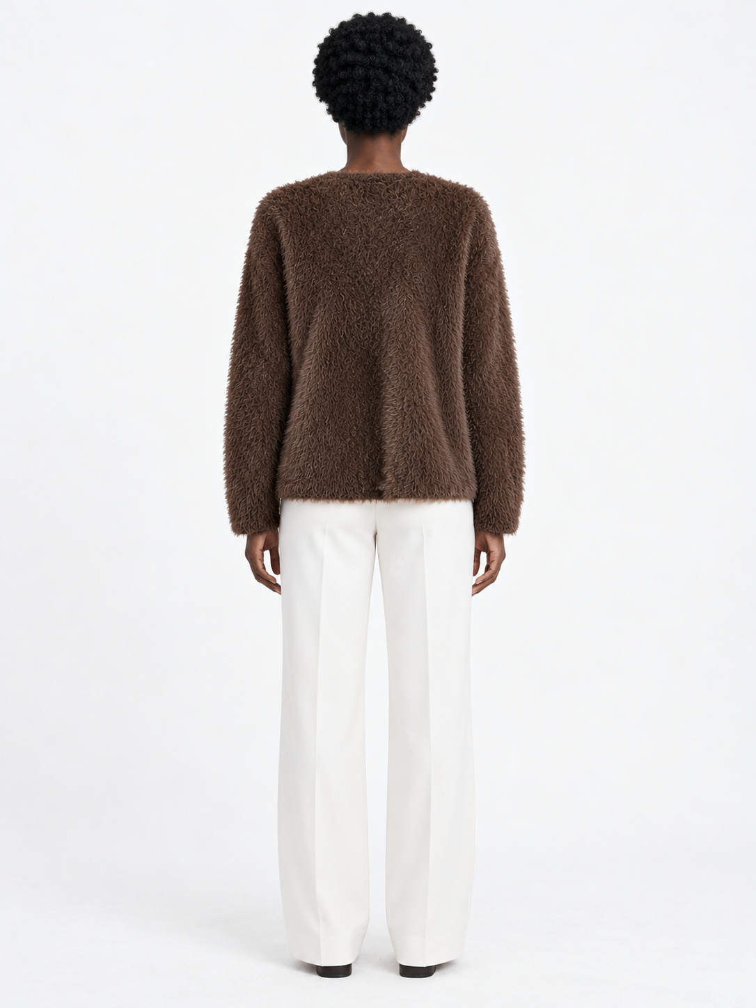 Embellished Textured Cardigan · model-back