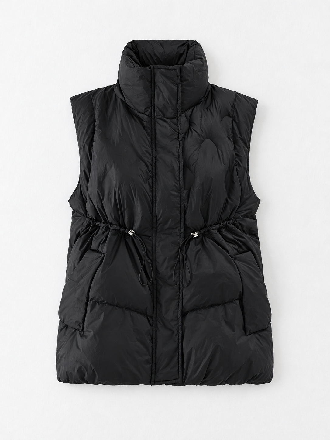 Black · flat-front