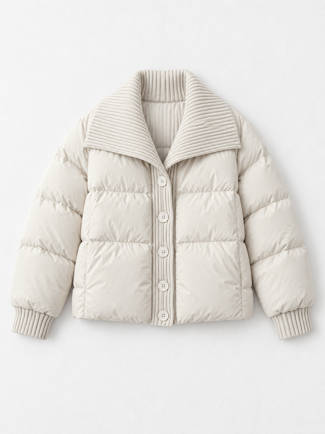 beige · flat-front