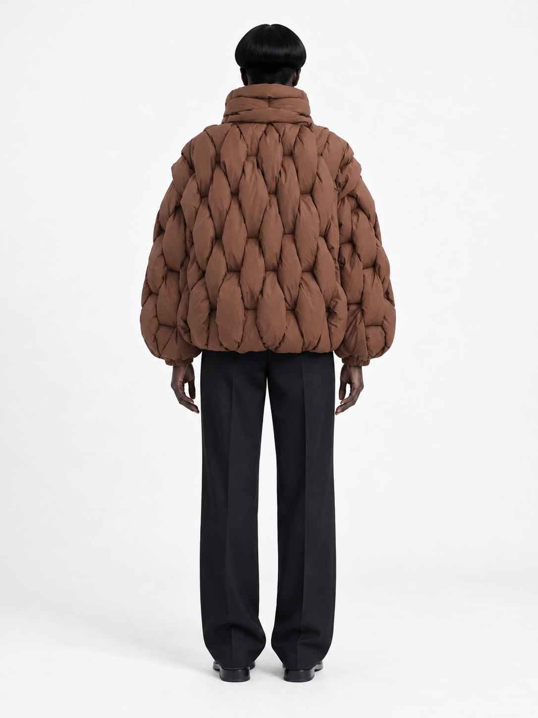 Sculpted-Quilt Padded Jacket · model-back