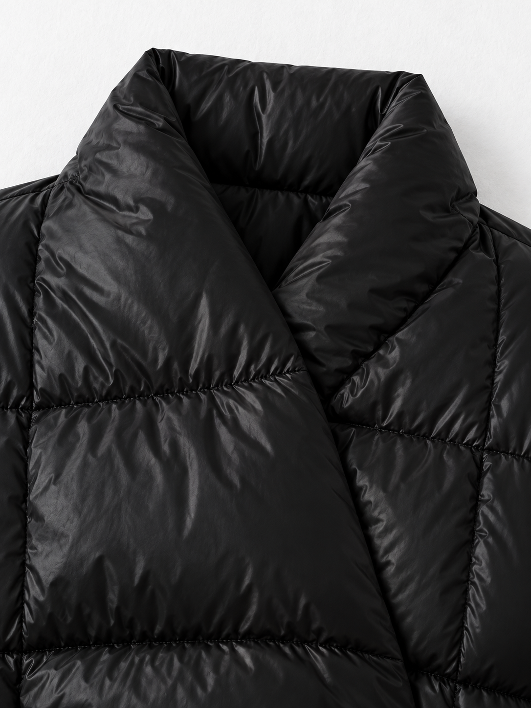 Tie-Waist Hybrid Padded Jacket · detail-1