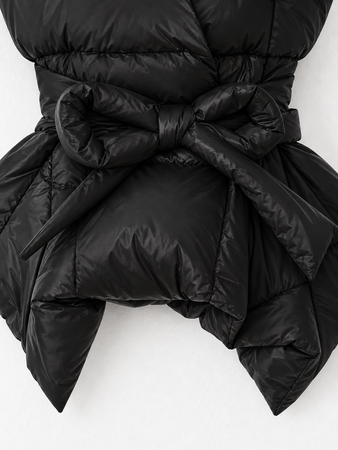 Tie-Waist Hybrid Padded Jacket · detail-2