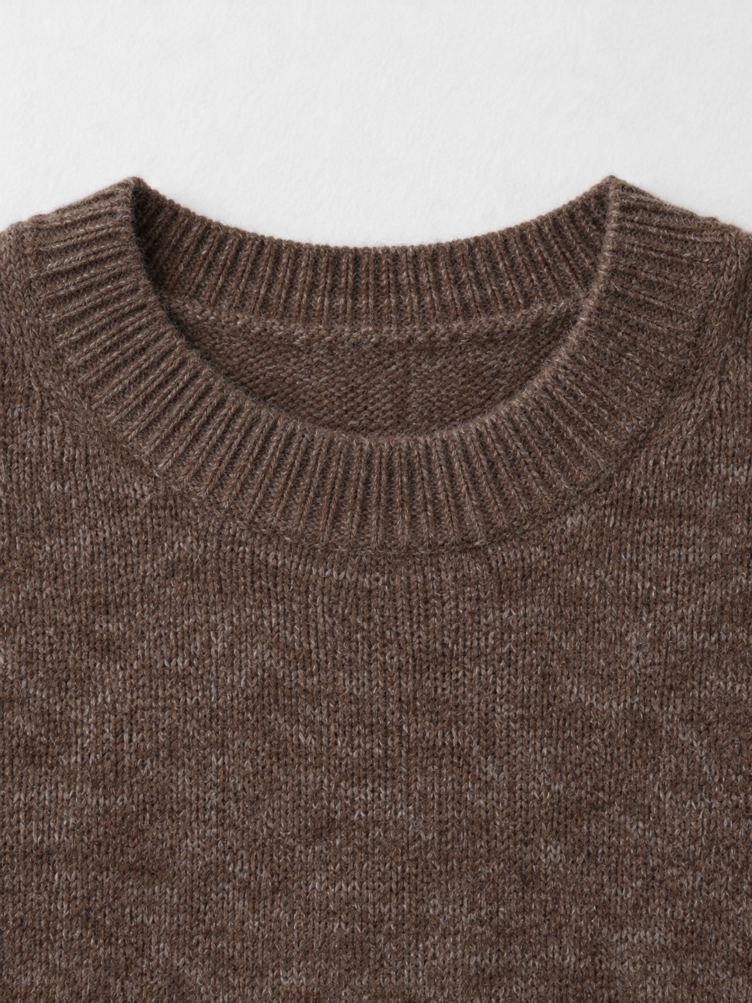 Denim-Hem Knit Sweater · detail-1