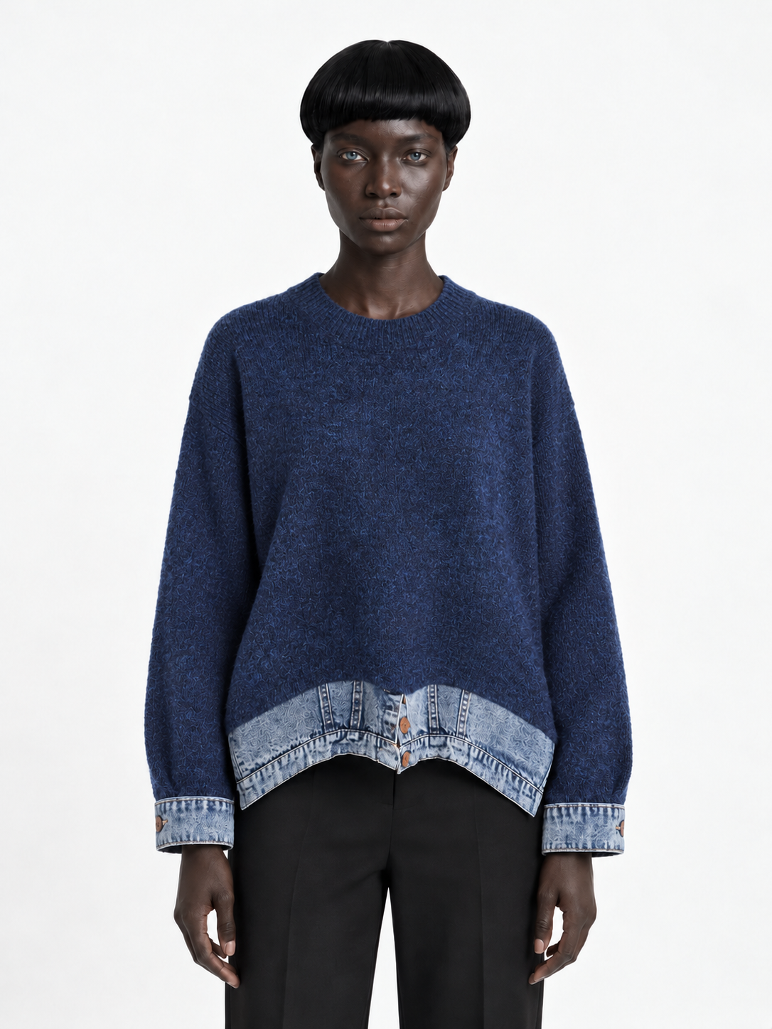 navy blue · model-front